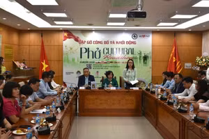 Quang cảnh buổi gặp gỡ báo chí thông tin về chương trình "Phở Cultural Roadshow Europe 2026". (Ảnh: Dương Tiêu)