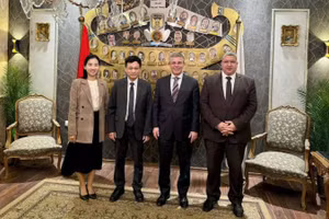 Thương vụ, Đại sứ quán Việt Nam tại Ai Cập làm việc với lãnh đạo Cục Hải quan Ai Cập. (Ảnh do Thương vụ Việt Nam tại Ai Cập cung cấp)