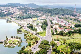 Khu vực trung tâm thành phố Đà Lạt. (Ảnh VĂN BẢO)