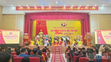 Biểu diễn văn nghệ chào mừng Đại hội.