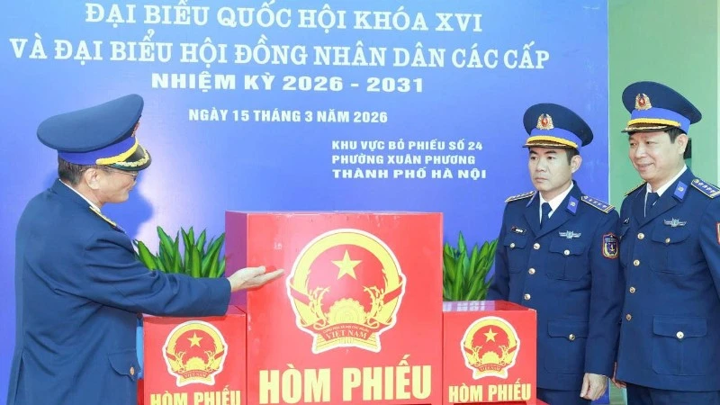 Tổ bầu cử số 24 triển khai kế hoạch bảo đảm an ninh cho bầu cử Quốc hội khóa XVI