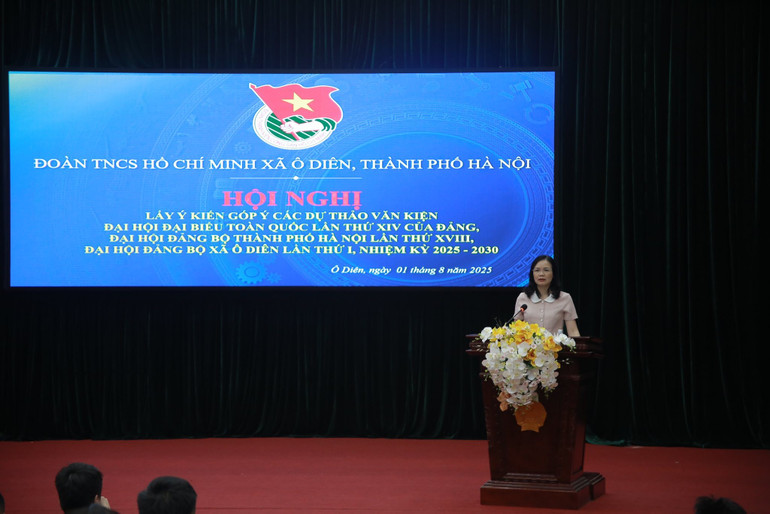 Đoàn Thanh niên xã Ô Diên tổ chức hội nghị góp ý Dự thảo văn kiện Đại hội các cấp. 515501111-1168255392008482-1043437890225220815-n.jpg