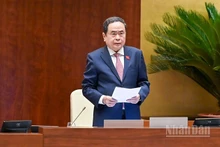 Chủ tịch Quốc hội Trần Thanh Mẫn phát biểu. (Ảnh: DUY LINH)