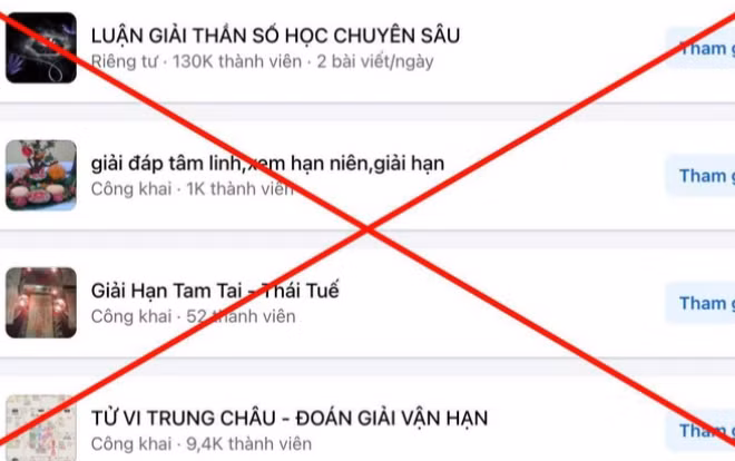 Các hình thức lừa đảo lợi dụng vấn đề tâm linh xuất hiện nhiều trên mạng xã hội dịp đầu năm mới.