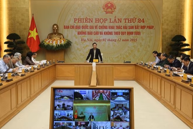 Phó Thủ tướng Trần Hồng Hà chủ trì Phiên họp lần thứ 24 của Ban Chỉ đạo quốc gia về chống khai thác IUU.