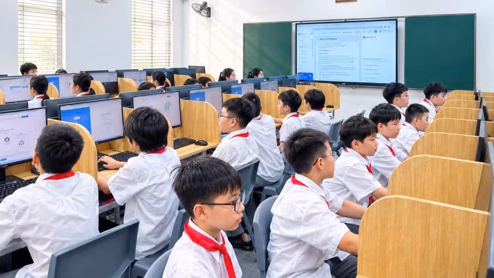 Trường trung học cơ sở Giảng Võ 2 (Hà Nội) được đầu tư hiện đại và chính thức hoạt động theo mô hình chất lượng cao từ năm học 2026-2027. (Ảnh nhà trường cung cấp)