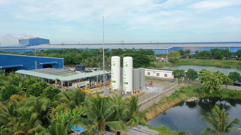 Mô hình tích hợp trạm cấp khí CNG-LNG tại Nhà máy Gạch men Hà Thanh, Đồng Tháp.