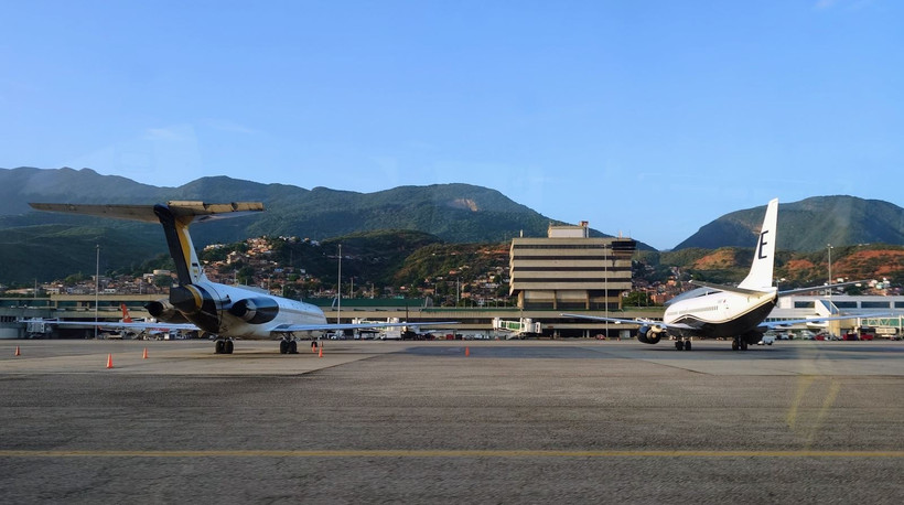 Máy bay của các hãng hàng không quốc tế dừng đỗ tại Sân bay Quốc tế Simon Bolivar Maiquetia, cách thủ đô Caracas của Venezuela 20km. (Ảnh minh họa: Phi Hùng/PV TTXVN tại Mỹ Latinh)