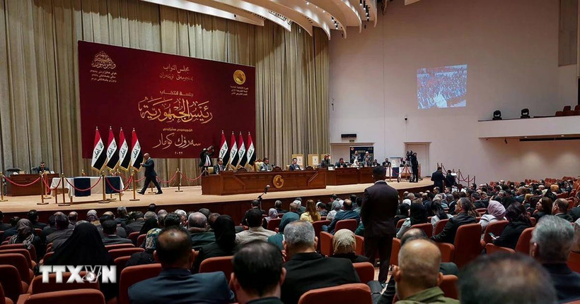 Quang cảnh một phiên họp Quốc hội Iraq ở thủ đô Baghdad. (Ảnh: THX/TTXVN)