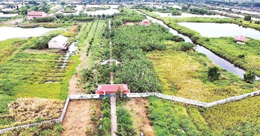 Một góc Di tích lịch sử quốc gia Biệt khu Hải Yến-Bình Hưng (xã Tân Hải, huyện Phú Tân, tỉnh Cà Mau).