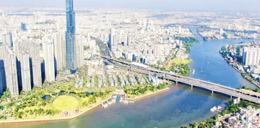 Một góc đô thị Thành phố Hồ Chí Minh. (Ảnh THẾ ANH)