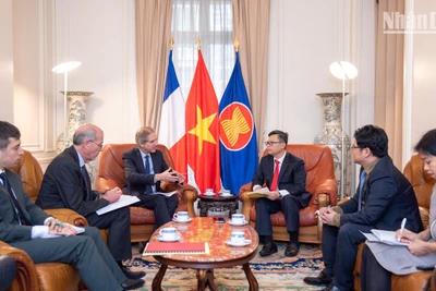 Hai bên thống nhất ưu tiên các lĩnh vực chiến lược nhằm hiện thực hóa chiến lược phát triển bền vững. (Ảnh: KHẢI HOÀN)