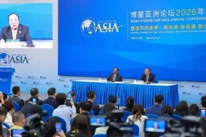 Họp báo công bố các báo cáo trọng tâm của Hội nghị thường niên 2026 của Diễn đàn châu Á Bác Ngao. (Ảnh: Chinanews.com.cn)