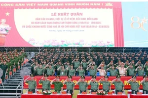 Toàn cảnh Lễ xuất quân.