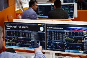 Tỷ lệ giao dịch của người không cư trú trên thị trường chứng khoán Nga đã đạt mức cao nhất trong ba năm qua. (Ảnh: RIA Novosti)