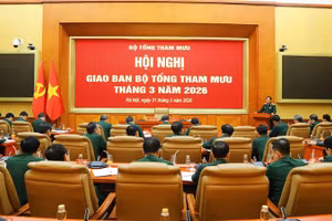 Toàn cảnh hội nghị giao ban.