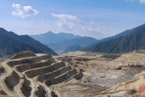 Khu mỏ Maoniuping ở huyện Miện Ninh, tỉnh Tứ Xuyên, Trung Quốc. (Ảnh tư liệu của Nhật báo Tứ Xuyên)