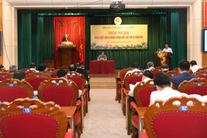 Toàn cảnh Hội nghị Ban Chấp hành Trung ương Hội Cựu chiến binh Việt Nam lần thứ 8, khóa VII.