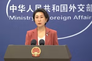 Người phát ngôn Bộ Ngoại giao Trung Quốc Mao Ninh. (Ảnh: CCTV)