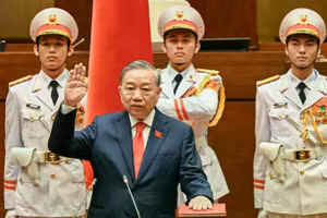 Tổng Bí thư Tô Lâm tuyên thệ nhậm chức Chủ tịch nước. (Ảnh: nhandan.vn)