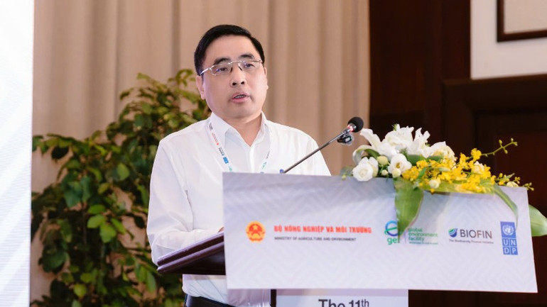 Ông Nguyễn Quốc Trị, Thứ trưởng Nông nghiệp và Môi trường phát biểu tại sự kiện. z7041687036868-a33dc96b5040a0073c210c8b5a724e3d-5496.jpg
