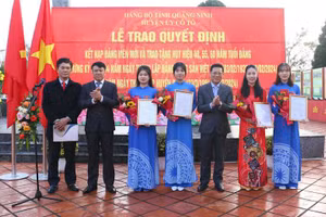 Các Đảng viên được kết nạp đúng vào dịp kỷ niệm 94 năm Ngày thành lập Đảng 3/2.