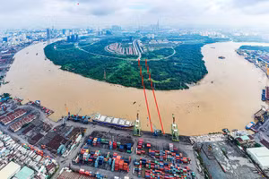 [Ảnh] Cận cảnh vị trí dự kiến xây cầu Thủ Thiêm 4 kết nối thành phố Thủ Đức với quận 7 