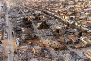 [Ảnh] Toàn cảnh tan hoang sau thảm họa động đất tại Thổ Nhĩ Kỳ từ góc nhìn trên cao