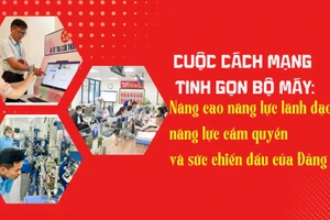 Cuộc cách mạng tinh gọn bộ máy: Nâng cao năng lực lãnh đạo, năng lực cầm quyền và sức chiến đấu của Đảng