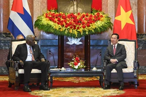 [Ảnh] Chủ tịch nước Võ Văn Thưởng tiếp Chủ tịch Quốc hội Cuba Esteban Lazo Hernandez