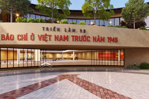 Hình ảnh triển lãm 3D "Báo chí Việt Nam trước năm 1945".