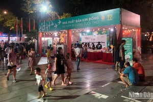Gian hàng Nhà xuất bản Kim Đồng tại Hội sách Hà Nội 2022.