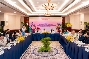 Tọa đàm "Đối thoại về các cơ chế, chính sách thúc đẩy phát triển công nghiệp văn hóa trong lĩnh vực âm nhạc". (Ảnh: BTC)