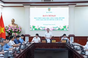 Bộ trưởng Tư pháp Nguyễn Hải Ninh đã chủ trì Phiên họp thứ nhất Ban Chỉ đạo về phát triển khoa học, công nghệ, đổi mới sáng tạo, chuyển đổi số và Đề án 06. (Ảnh: PHƯƠNG MAI)