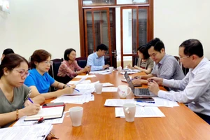 Tổ công tác của Bộ Tư pháp về nghiên cứu, đề xuất sửa đổi, bổ sung một số điều của Hiến pháp năm 2013. (Ảnh: TH)