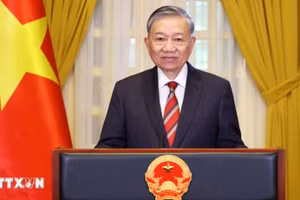 Tổng Bí thư, Chủ tịch nước Tô Lâm có thông điệp trực tuyến tham gia sự kiện cấp cao “Lời kêu gọi toàn cầu về Hội nghị Thượng đỉnh Tương lai”. (Ảnh: TTXVN)