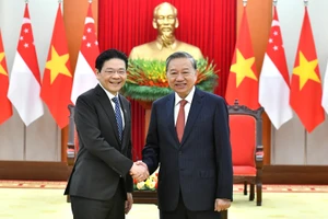 Tổng Bí thư Tô Lâm tiếp Thủ tướng Cộng hòa Singapore, Tổng Thư ký Đảng Hành động nhân dân Singapore (PAP) Lawrence Wong. 