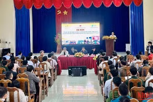 Toàn cảnh tập huấn lý thuyết tại Hội nghị.