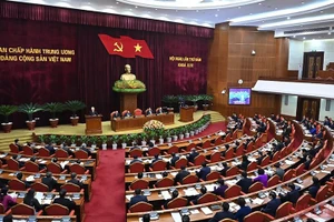 Hội nghị lần thứ 5 Ban Chấp hành Trung ương Đảng khóa XIII thảo luận, cho ý kiến về Đề án thành lập Ban Chỉ đạo cấp tỉnh về phòng, chống tham nhũng, tiêu cực. (Ảnh minh họa: Đăng Khoa) 