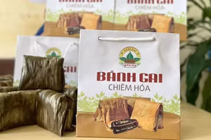 Bánh gai Chiêm Hóa, sản phẩm OCOP 4 sao của Tuyên Quang. (Ảnh: OCOP Tuyên Quang)