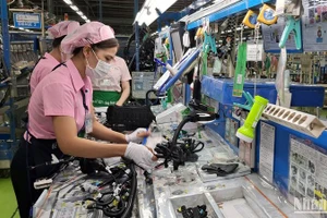 Lao động tại Công ty TNHH Yazaki EDS Việt Nam ở Bình Dương. (Ảnh: Trịnh Bình)