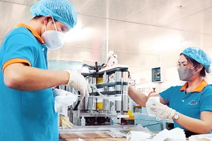 Lao động ở Công ty TNHH Sản xuất Thương mại thiết bị Nam Anh, Thành phố Hồ Chí Minh (Ảnh minh họa: QUANG QUÝ)