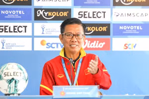 Huấn luyện viên trưởng Hoàng Anh Tuấn của U23 Việt Nam. (Ảnh: VFF)