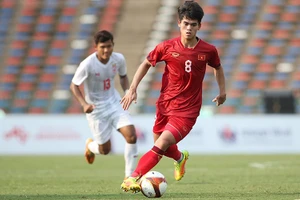 Khuất Văn Khang ảnh hưởng không nhỏ tới lối chơi của U22 Việt Nam. (Ảnh: VOV)