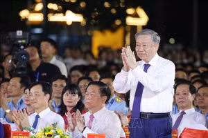 Tổng Bí thư, Chủ tịch nước Tô Lâm tới dự chương trình. Ảnh: Lâm Khánh/TTXVN