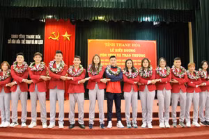 Những gương mặt vận động viên tiêu biểu của tỉnh Thanh Hóa.