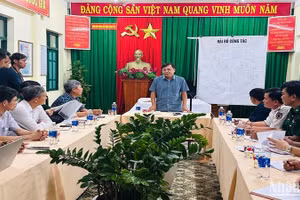 Thứ trưởng Nông nghiệp và Phát triển nông thôn Nguyễn Hoàng Hiệp, Phó Trưởng Ban Chỉ đạo quốc gia về Phòng, chống thiên tai đã làm việc với tỉnh Quảng Nam.