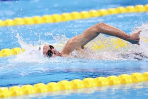 Vận động viên Nguyễn Huy Hoàng. (Ảnh: Hoàng Linh/TTXVN)