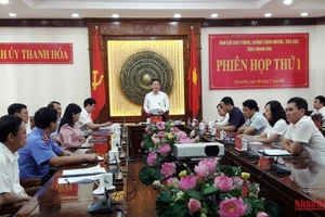 Phiên họp thứ nhất của Ban Chỉ đạo phòng, chống tham nhũng, tiêu cực tỉnh Thanh Hóa.