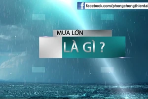 Cảnh báo với mưa lớn